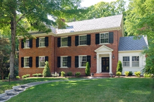 Brick three story addition
