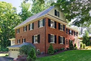 Brick three story addition