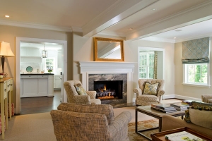 Brick three story addition